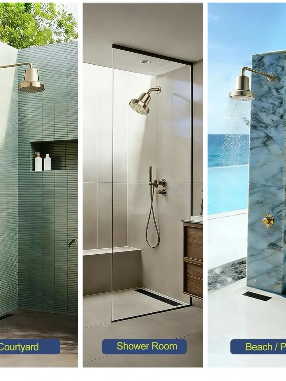 Chrome Filtered Shower Head - Polished Silver